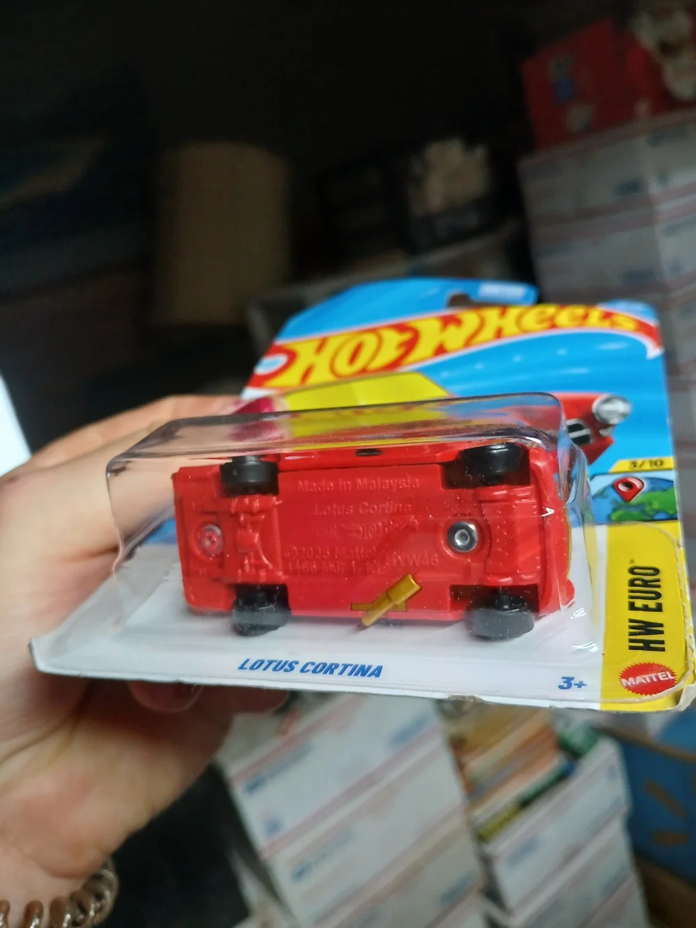 red Hot Wheels Lotus Cortina is part of the 2026 HW Euro series (3/10, collector